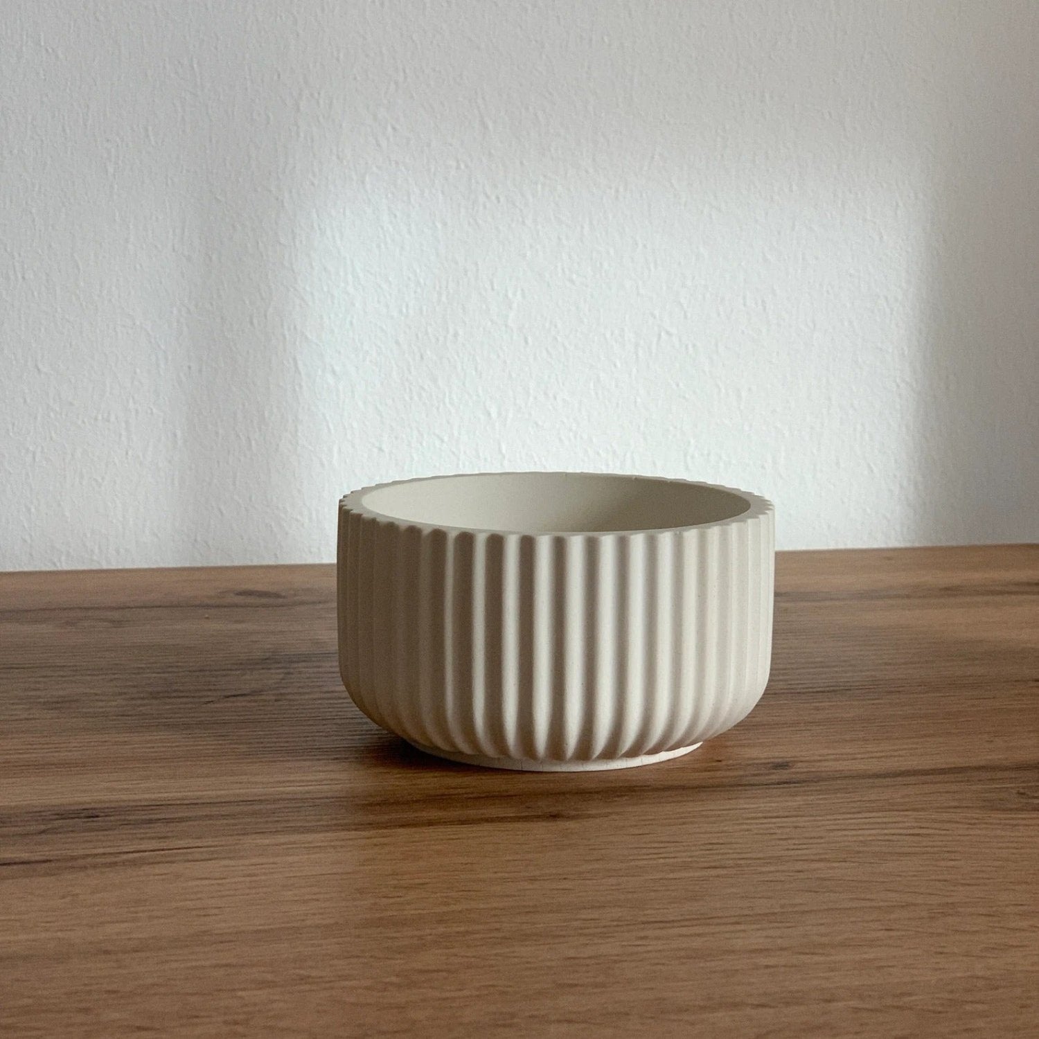 10cm Ribbed Decorative Bowl, Minimalist Bowl, Homeware, Neutral Decor